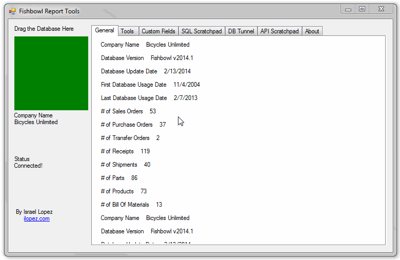 Tools Tab